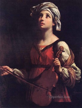 St Cecilia Baroque Guido Reni Oil Paintings